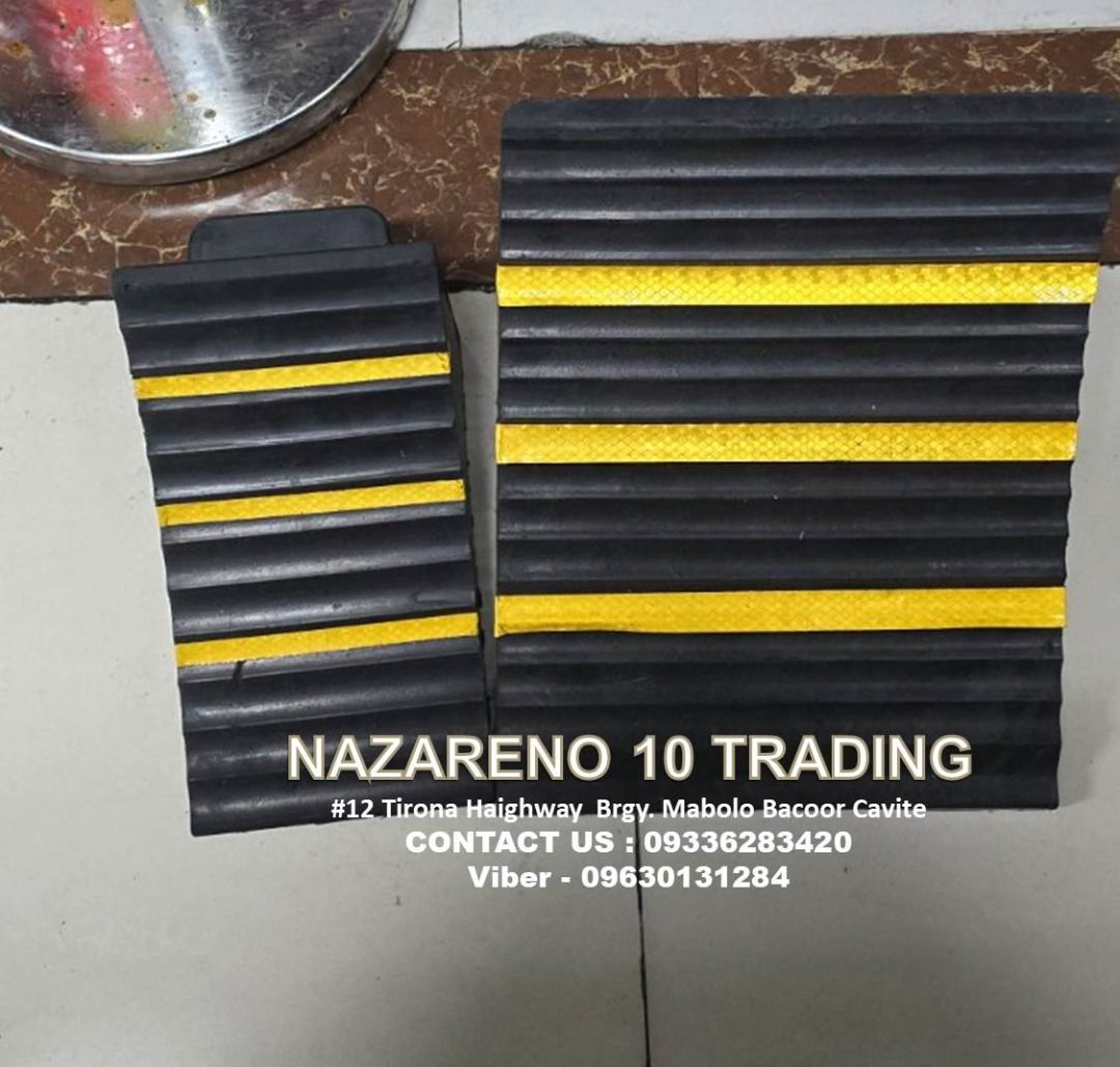 WHEEL CHOCK STOPPER RUMMER MATERIAL (Category: Looking For) located in Bacoor. Submitted by kajezame.2021 (Listing ID 1460318225, Image 1). Description: WHEEL CHOCK STOPPER RUBBER MATERIAL For More Details and Discount Contact Ms. Karen NAZARENO 10 TRADING 0963 0131 284 0933 6283 420 0956 7028 557 0933 8559 510 Landline: Look for Ms. Karen (046 ) 416 3920 Also available: • Traffic cone • Parking Block stopper • Hooded trash bin • Road Plastic Bar