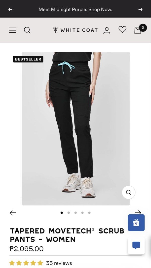White Coat Movetech Scrub Top & Pants - Women (Category: Activewear) located in Silang. Submitted by onatebeah (Listing ID 1460399545, Image 2). Description: - 4-POCKET MOVETECH® SCRUB TOP - WOMEN - TAPERED MOVETECH® SCRUB PANTS - WOMEN - BRAND NEW AND IN EXCELLENT CONDITION .