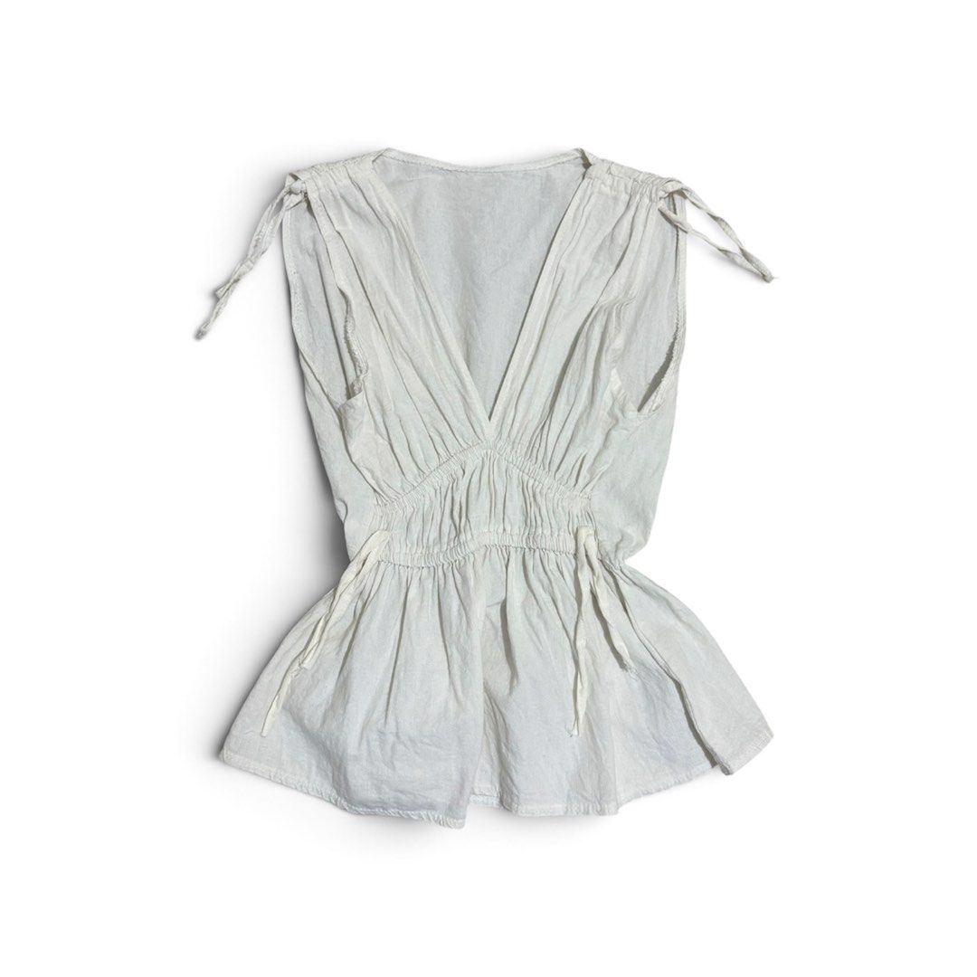White top (Category: Sleeveless) located in Angeles City. Submitted by preloved.860 (Listing ID 1460490535, Image 1). Description: Once used only.