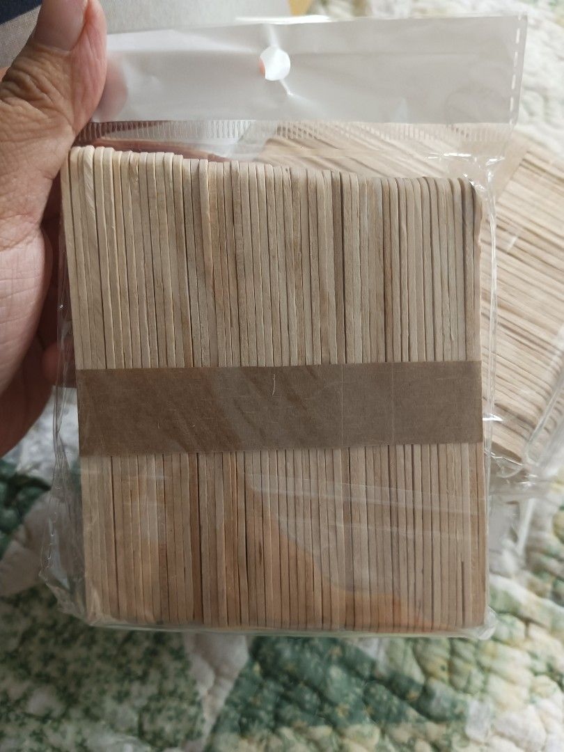 Wooden Craft/popsicle Sticks for DIY Projects (Category: Craft Supplies & Tools) located in Manila. Submitted by ciecie88 (Listing ID 1460326273, Image 1). Description: - Bundle of wooden craft sticks - Perfect for DIY projects, art, and making ice pops - 11 packs 50 pcs each take all .
