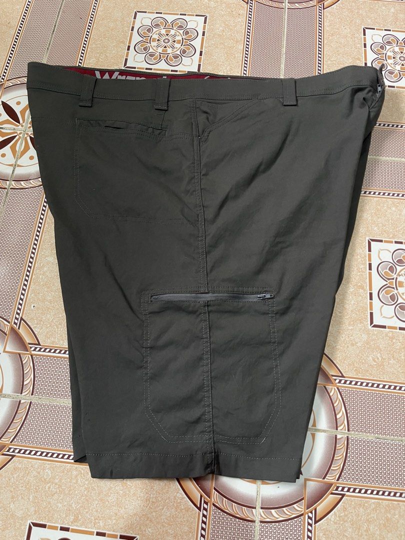 Wrangler Big Men's Performance Zip Cargo Shorts (Category: Coats, Jackets and Outerwear) located in Cabuyao City. Submitted by jeirussamson897 (Listing ID 1460311034, Image 3). Description: Wrangler Big Men's Performance Zip Cargo Shorts 46 ontag 46 waistline slightly stretchable 23 length excellent condition needwash super minimal pinhole 9/10 300+sf .