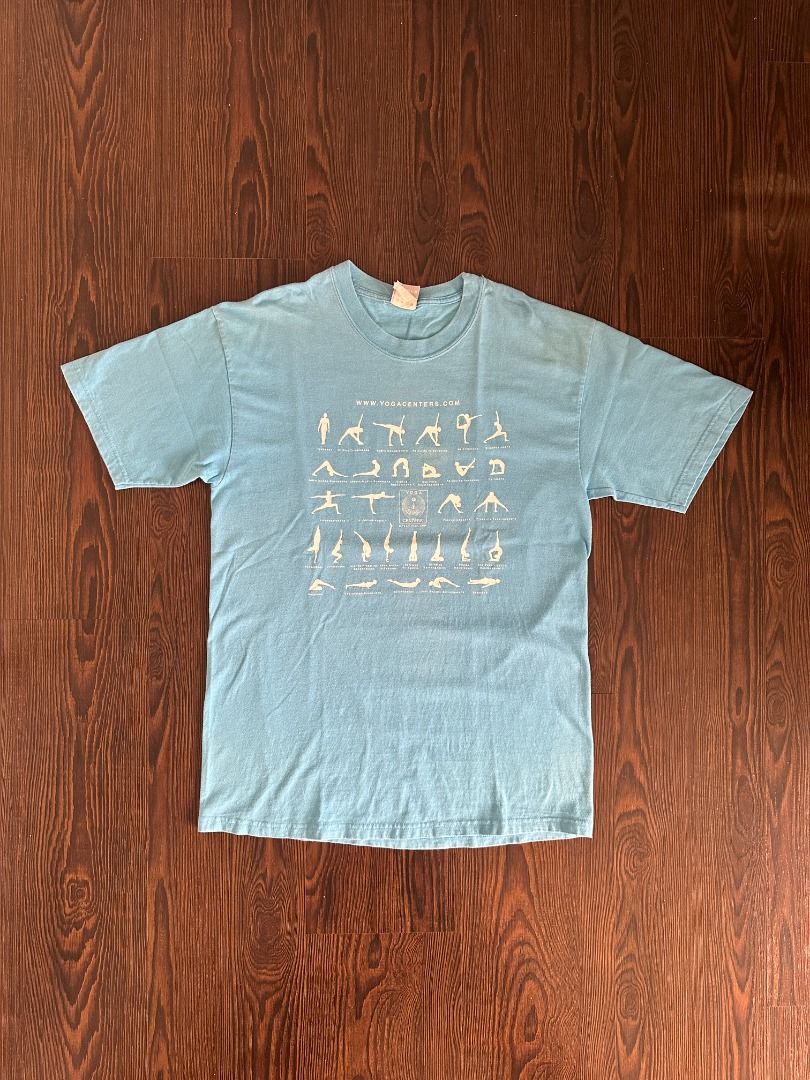 Yoga Centers Graphic Shirt (Category: Tshirts & Polo Shirts ) located in Santa Rosa. Submitted by younoanco (Listing ID 1460436514, Image 1). Description: Yoga Centers Graphic Shirt Width: 19.5 inches Length: 28 inches Good Condition..