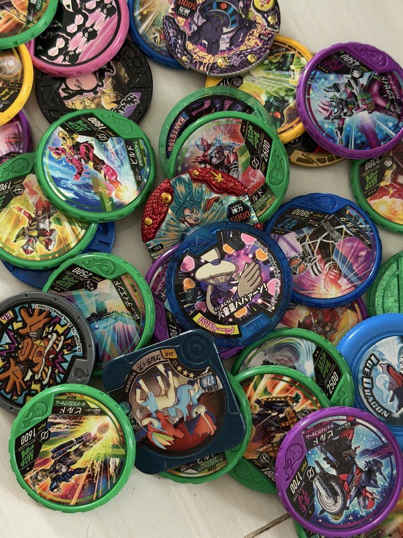 Yo-kai Watch Medals Collection - Various Series (Category: Character Goods) located in Manila. Submitted by carlaleyyydonato (Listing ID 1460403286, Image 3). Description: - Assorted Yo-kai Watch medals - Includes various characters and series - Some medals feature Japanese text - Ideal for collectors and fans of the Yo-kai Watch show - Sold as a complete lot - Please refer to the pictures for the exact medals included.
