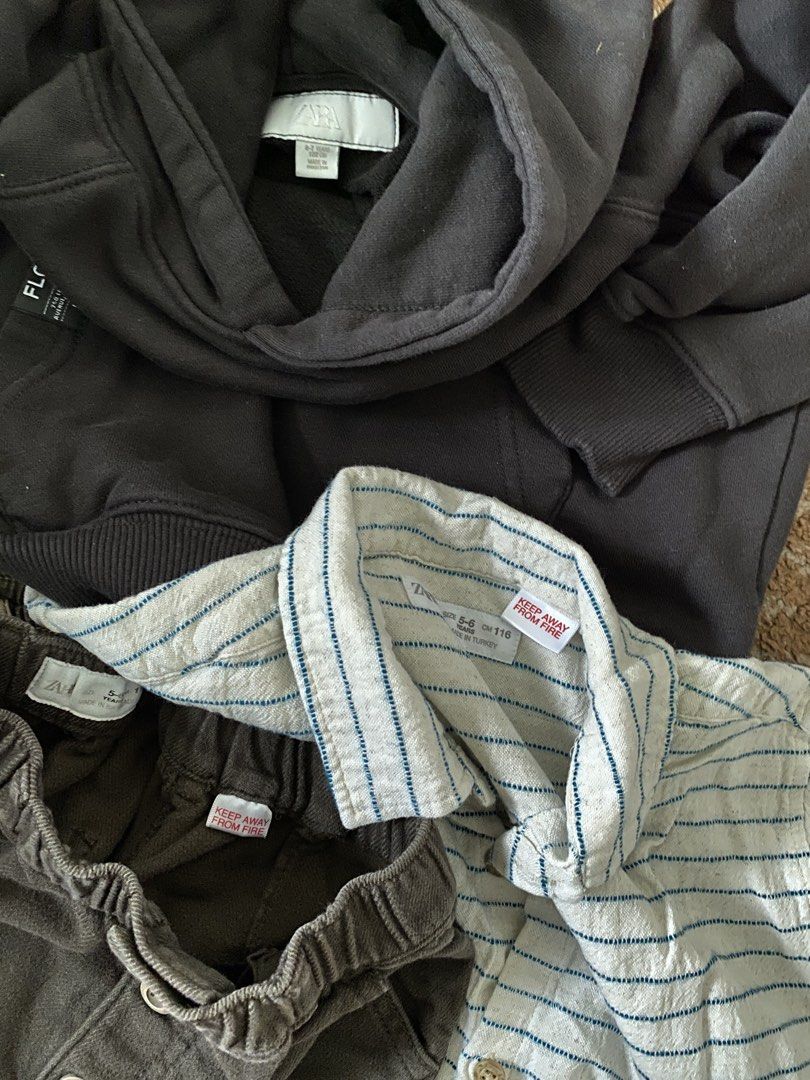 Zara boy bundle 5-6Y (Category: Babies & Kids Fashion) located in Paranaque City. Submitted by wigglybear (Listing ID 1460327609, Image 2). Description: All first owner. A few times worn only except for the camo shorts.