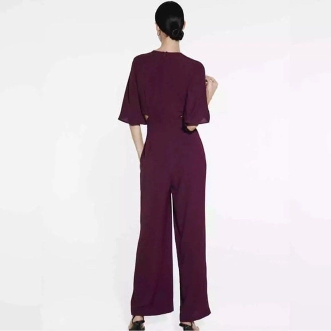 Zara Cutout Jumpsuit (Category: Jumpsuits) located in Cavite. Submitted by baconforever (Listing ID 1460308121, Image 2). Description: * SIZE: Large * Used once only * No issues * REASON FOR SELLING: Decluttering * PAYMENT OPTIONS: GCash and bank transfers.