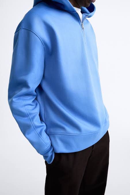 ZARA MAN Blue Hoodie Jacket (Category: Coats, Jackets and Outerwear) located in Puerto Princesa. Submitted by finewearco (Listing ID 1460340031, Image 2). Description: Size on tag : M Armpit laid flat : 22 inches Length : 27 inches 📌 Fixed Price ❕1 DAY RESERVATION ONLY PAYMENT: ✅Gcash ✅BPI SHIPPING OPTIONS: ✅ starts at 80 J&T Thanks.