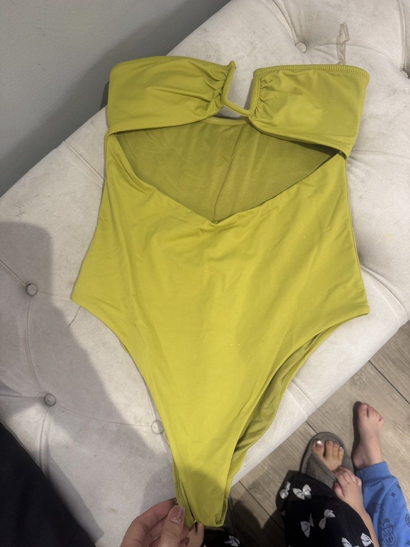 Zara Swimsuit Green (Category: Bikinis & Swimsuits) located in San Juan City. Submitted by closetbykiz (Listing ID 1460353346, Image 1). Description: Almost Brandnew.