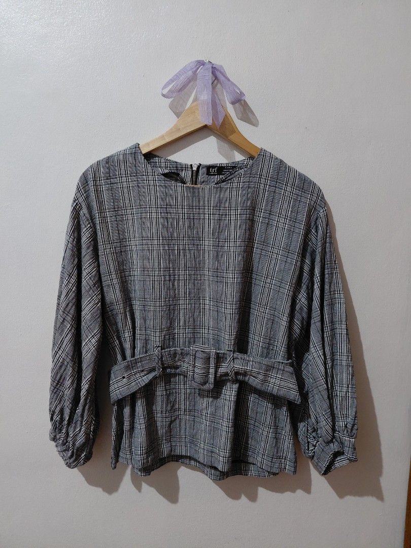 Zara TRF Collection Plaid BeltedTop (Category: Longsleeves) located in Tarlac. Submitted by wornwardrobe (Listing ID 1460396525, Image 1). Description: Kindly note that all items are stored at my parents’ house and not on hand. Retrieval takes up to 2 weeks before shipping. Please purchase only if you’re okay with the wait. Message me to check the next available shipping date! Thank you!.