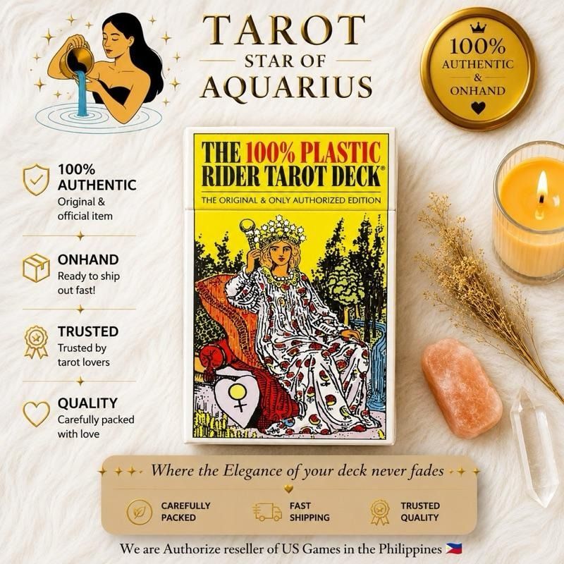 100% Plastic Rider Tarot Deck Original & Only Authorized Edition (Category: Card Packs) located in Bacoor. Submitted by tarotstarofaquarius (Listing ID 1460685965, Image 1). Description: The 100% Plastic Rider Tarot Deck (Rider-Waite® Tarot Deck Collection).