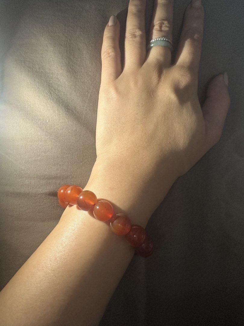 12mm carnelian 14cm wrist size (Category: Bracelets) located in Quezon City. Submitted by _shopsnatched88 (Listing ID 1460641265, Image 3). Description: 12mm bead size 14cm wrist size (xs) very nice in actual, heavy store bought .