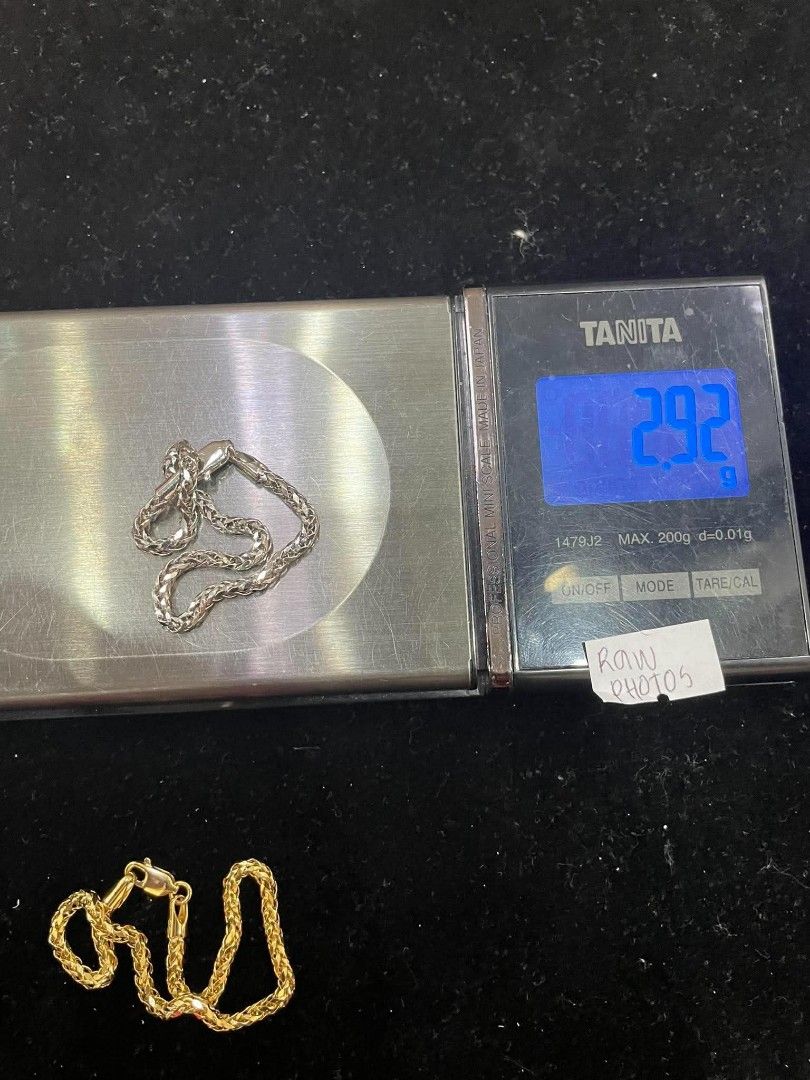18k Saudi gold foxtail bracelet (Category: Bracelets) located in Manila. Submitted by bhelgoldseller2ndaccount (Listing ID 1460648674, Image 3). Description: New!!✨New!!✨New!! Authentic 18k Saudi Golds 💯pawnable/naisasanla 💯with high appraisal rate 💯good investment 💯Direct supplier price 👉OPEN for resellers 🌺please take time to evaluate their actual sizes and grams 👉Best panggift for all occasions ✅ Sold per grams not per piece Kya lowest 