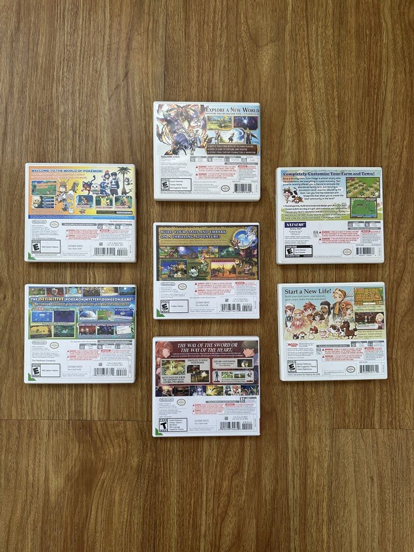 3DS Games (Category: Nintendo) located in Mandaluyong City. Submitted by trishi.trish (Listing ID 1460662049, Image 2). Description: 3DS Games for Sale. Tested recently at Aug 15 so all are working. - Final Fantasy Explorers: 1100 - Ever Oasis: 1900 - Harvest Moon 3D A New Beginning: 1000 - Story of Seasons: 1100 RFS: Decluttering.