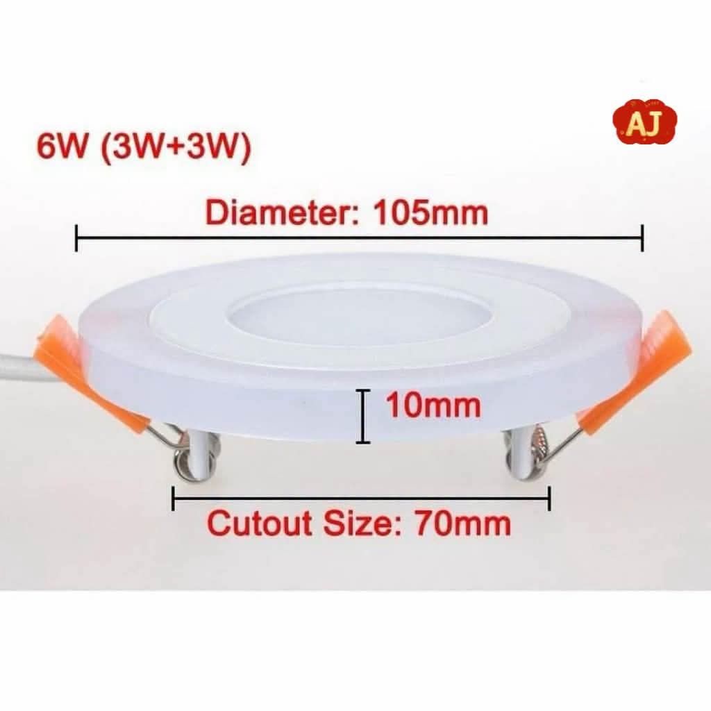 6W Round LED Downlight Panel Light 105mm Diameter (Category: Lighting) located in Manila. Submitted by chaionlineshop (Listing ID 1460534999, Image 3). Description: - Bright 6W LED Downlight - Diameter: 105mm - Cutout Size: 70mm - Thickness: 10mm (Slim Design) - Versatile: Can be used as a panel light - Ideal for ceiling installations - Comes with LED driver - Energy efficient lighting solution.