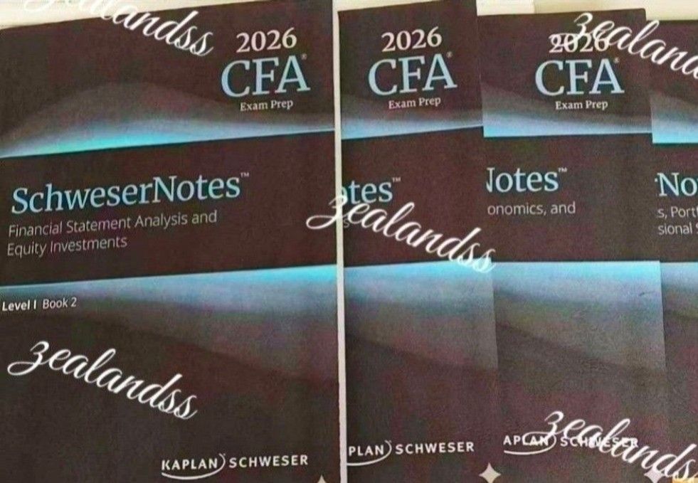 新版 2026 CFA Kaplan (Level 1 / 2 /3 ) Schweser Notes （分類：教科書）位於 Hong Kong。 由 zealandss 提交（商品編號 1460691860，圖片 1）。簡介： 新版 全新 CFA Kaplan 2026 Level 1 / 2 / 3 Schweser Notes Questions bank Practice exams 另有其他專業試材料歡迎查詢🥰。