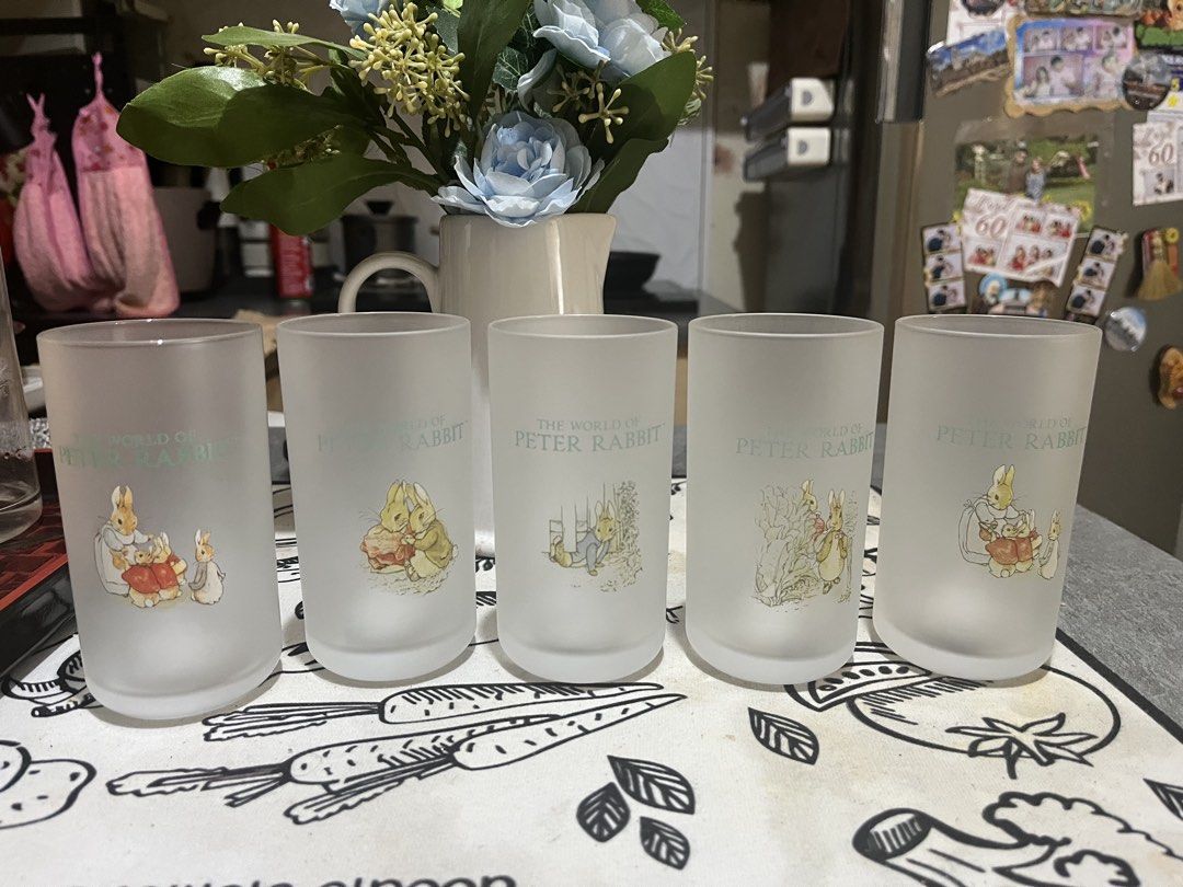 🐰 Peter Rabbit Glasses Set – ₱399 (Category: Dinnerware & Cutlery) located in Caloocan City. Submitted by happypenguin-808164 (Listing ID 1460518156, Image 1). Description: Peter Rabbit Drinking Glasses – Set of 5 🐰 ✨ Like New Condition 🥛 Set of 5 glasses 📦 No original box 💰 ₱399 for the complete set Beautiful Peter Rabbit designs on each glass. Great for everyday use, gifting, or collectors. All 5 glasses are in like-new condition. 📍 Locat