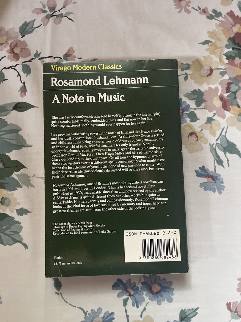 A Note in Music - Rosamond Lehmann (Virago Modern Classics) (Category: Storybooks) located in Davao. Submitted by thisislili778 (Listing ID 1460558901, Image 2). Description: .