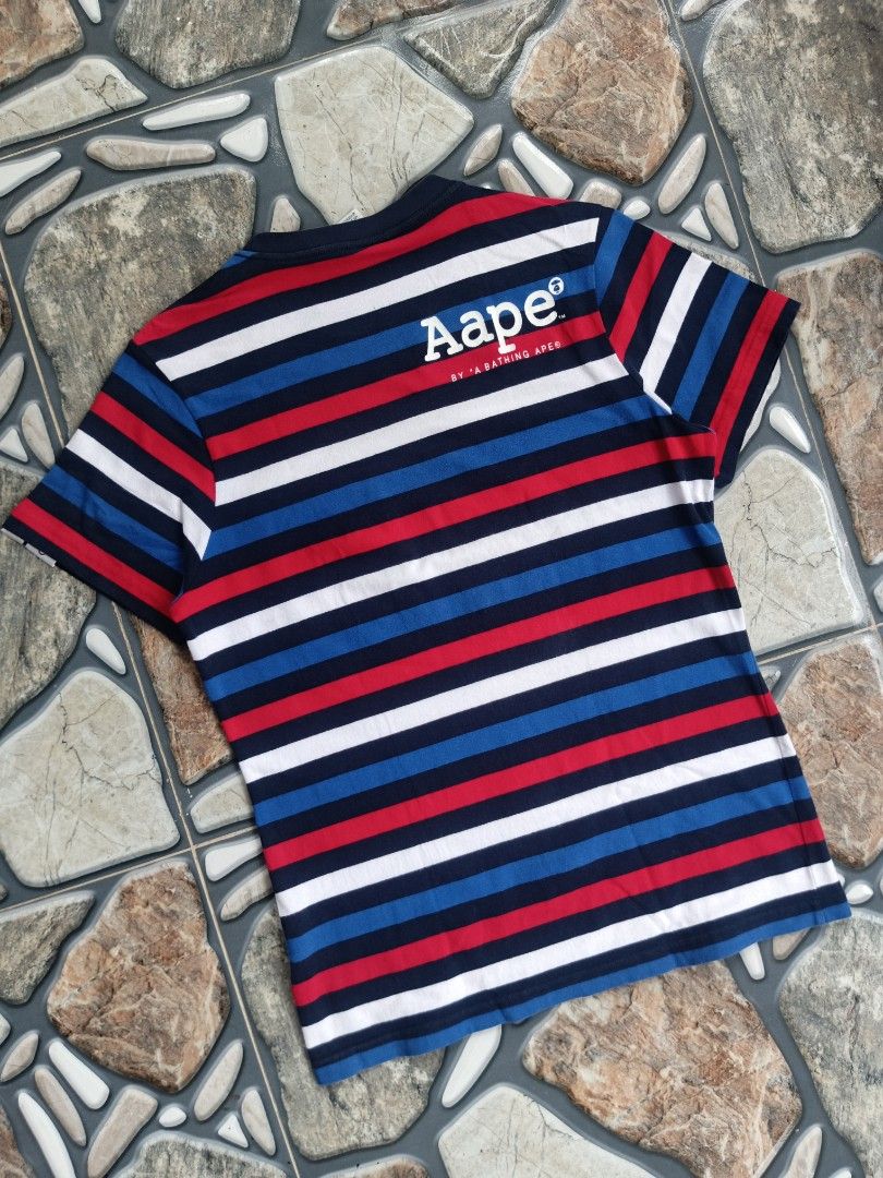 Aape striped pocket tee (Category: Activewear) located in Baggao. Submitted by thriftislife123 (Listing ID 1460514063, Image 2). Description: w: 18 l:26 issue:none off/legit pm for more details.