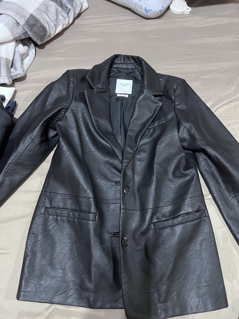 Abercrombie and Fitch Leather Jacket (Category: Coats, Jackets and Outerwear) located in Quezon City. Submitted by jinnysells (Listing ID 1460685327, Image 1). Description: Never been used Bought last year January (US).