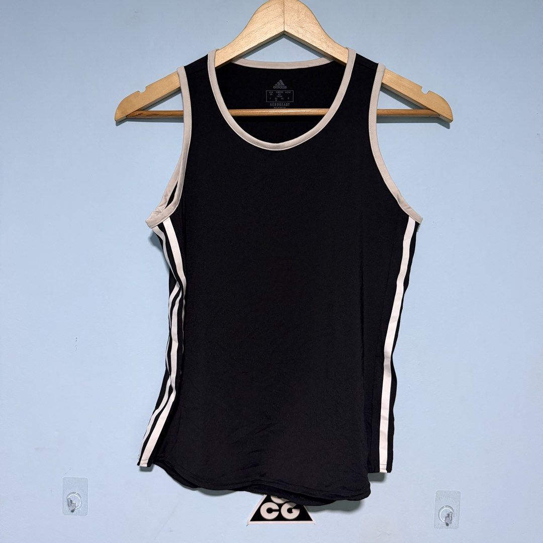 Adidas 3S Scoop Tank Top (Category: Activewear) located in Cagayan de Oro. Submitted by kent_ogals (Listing ID 1460656709, Image 1). Description: SIZE XS - S DIMENSION 16x23 EXCELLENT CONDITION.