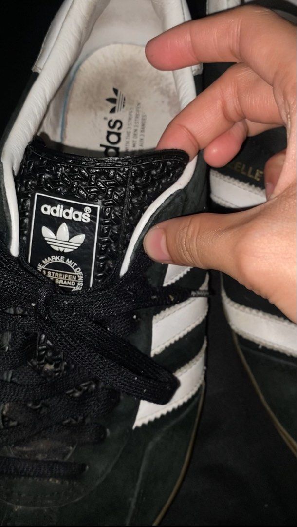 ADIDAS GAZELLE BLACK (Category: Sneakers) located in Manila. Submitted by declutterhiker (Listing ID 1460641035, Image 3). Description: NEGOTIABLE.