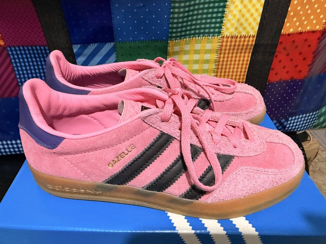 Adidas Gazelle indoor (Category: Sneakers) located in Quezon City. Submitted by bgchief (Listing ID 1460574531, Image 3). Description: Selling my wife’s kicks that was used once only. Buyer shoulders delivery and booking via grab or lalamove Payment through BDO or GCash No COD All original! No to fakes!.