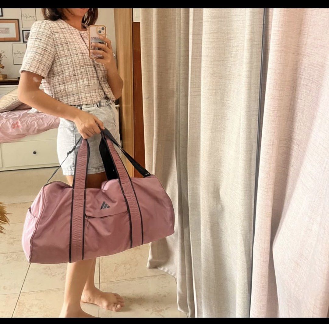 Adidas pink gym bag (Category: Other Sports Equipment and Supplies) located in Malabon City. Submitted by lovingluxurybykzelle (Listing ID 1460614823, Image 2). Description: This was a gift to me. 💯 never been used outside ..