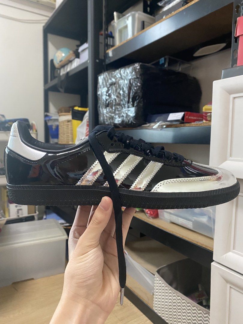 Adidas Samba “atmos Tuxedo” (Category: Sneakers) located in Pasig City. Submitted by hogthevision12 (Listing ID 1460607500, Image 2). Description: -us 10.5 -brandnew / complete -JPN bought (exclusive) -dm for more photos / details .