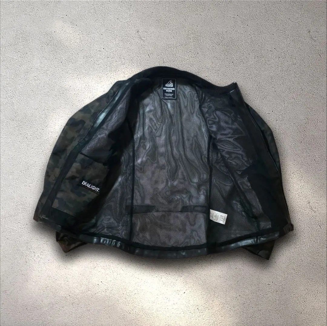 Aegis eco leather watherproof camo riding jacket (Category: Coats, Jackets and Outerwear) located in El Nido. Submitted by marco.tandoc (Listing ID 1460564273, Image 2). Description: size: Large width: 21 length: 27 no issue.