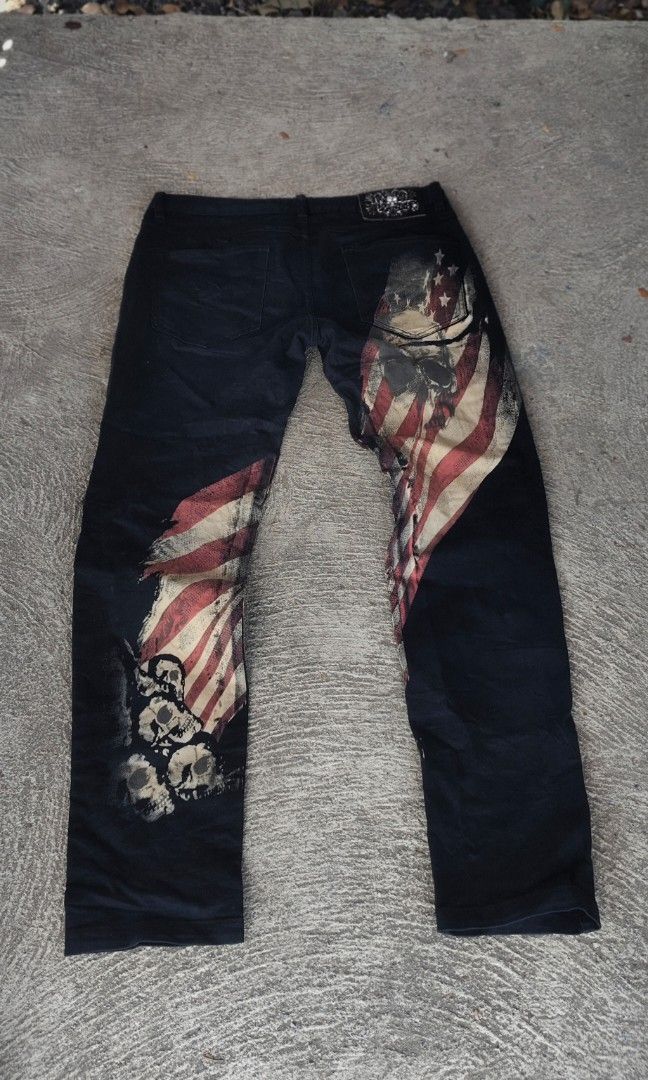 Affliction Vibes (Category: Jeans) located in Santiago. Submitted by ilocano.thrift (Listing ID 1460536510, Image 2). Description: Affliction Vibes Good Condition Size 32 Need wash.