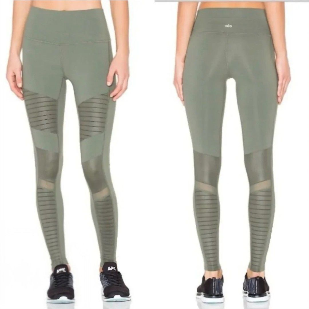Alo Yoga Moto Legging (Category: Activewear) located in La Trinidad. Submitted by outfitt (Listing ID 1460552059, Image 1). Description: EXCELLENT USED CONDITION OVERALL NO MAJOR ISSUES.. light pilling ; nothing significant -Hi Rise -quilted stitching -sculpting, contouring fit -best to fit semi medium to medium frame (please check measurement if the fit is right for you) ❌️ NO to LOW ballers.PLEASE.