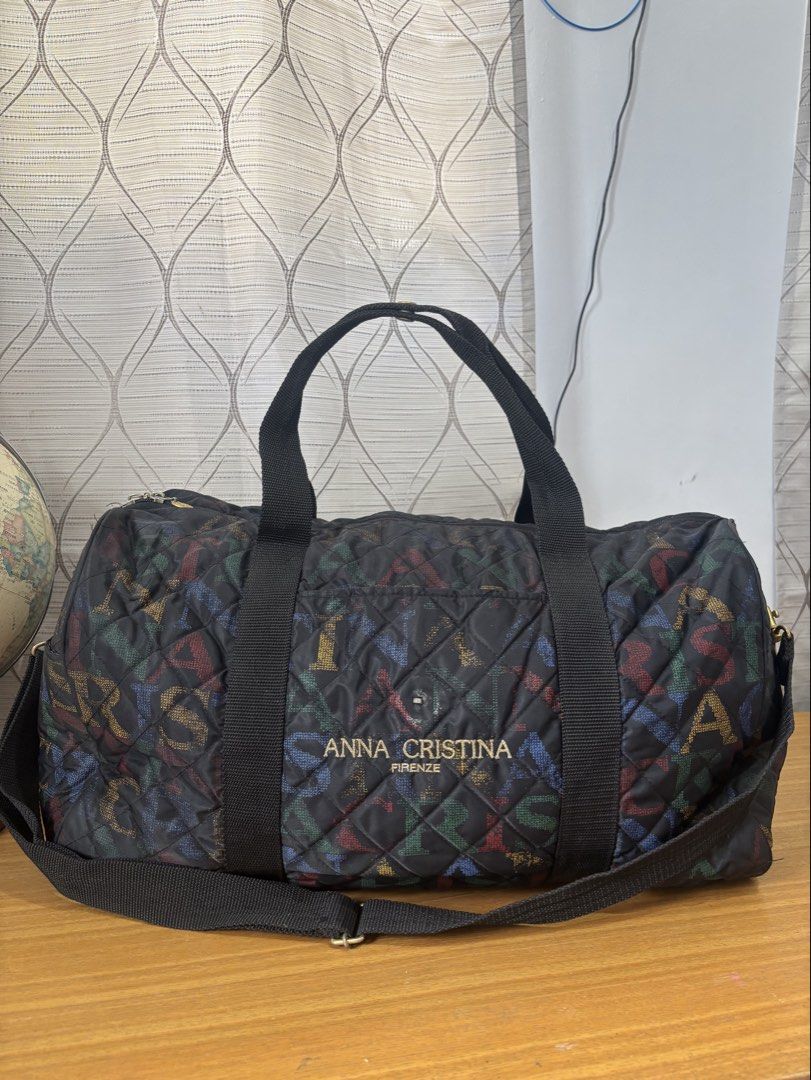 Anna Cristina Travel Bag (Category: Cross-body Bags) located in Calamba. Submitted by alnsurplus.028 (Listing ID 1460653999, Image 1). Description: Travel Bag with strap Nylon material Water resistant We ship nationwide Loc: Calamba, Laguna.