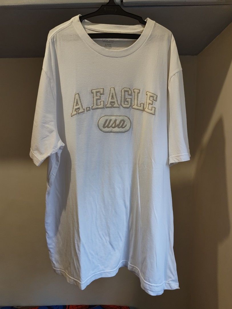 American Eagle Shirts (Category: Tshirts & Polo Shirts ) located in Valenzuela. Submitted by nl.ndy (Listing ID 1460580115, Image 1). Description: Authentic American Eagle Shirts Size XL, Standard Fit, Super Soft Cotton Dimensions 32x24 Used once, washed once. 500 as pack Pickup only @ valenzuela city.