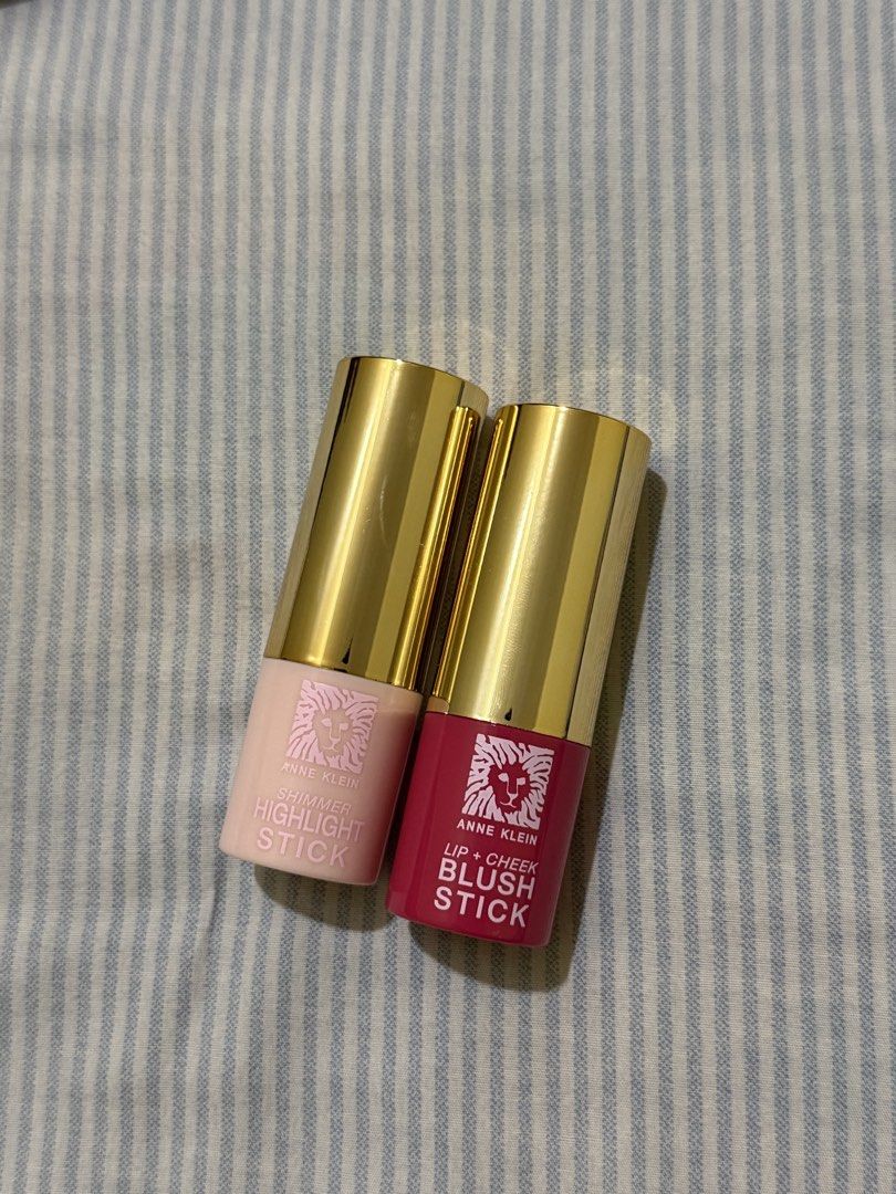 anne klein blush and highlighter set (Category: Makeup) located in Balagtas. Submitted by lianne.lib (Listing ID 1460528441, Image 1). Description: -no box -authentic -blush stick is new and unswatched -highlighter is only swatched.