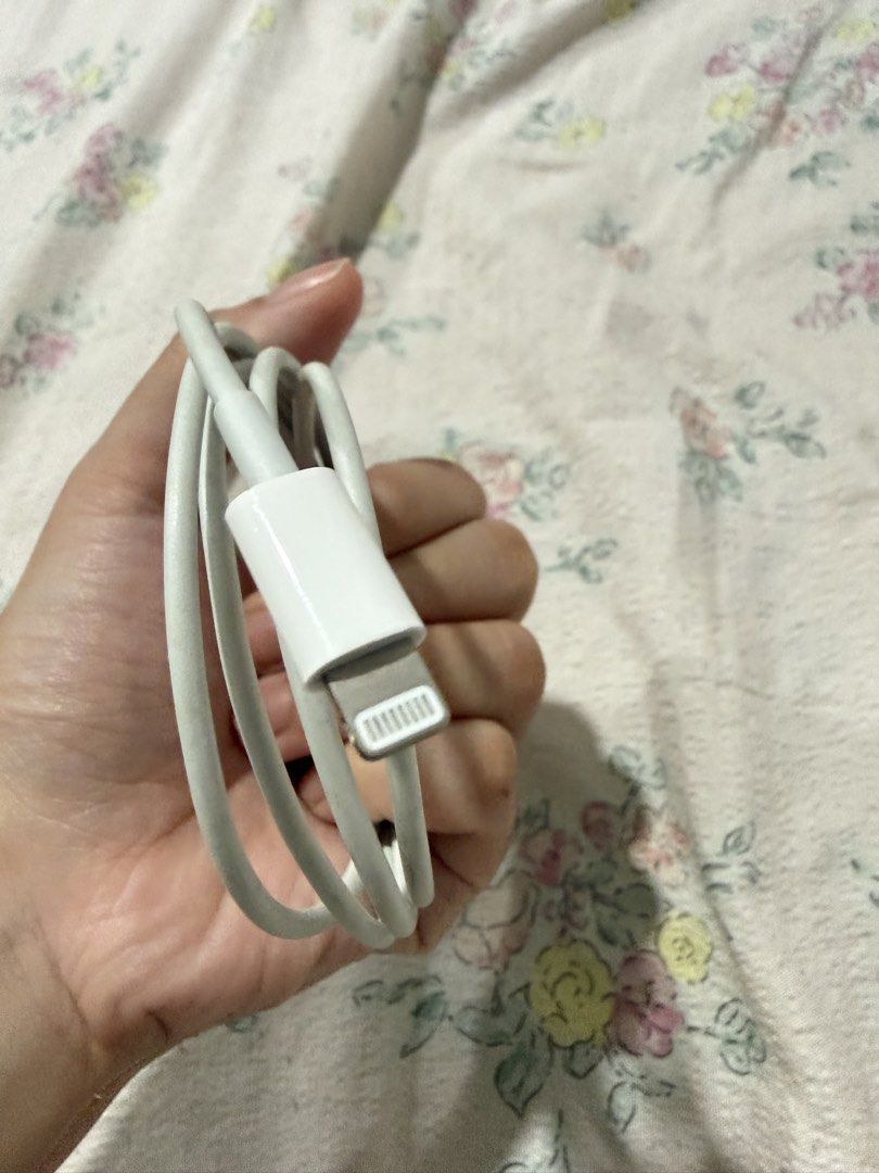 Apple Lightning to USB-C Cable (Category: Chargers & Cables) located in Cavite. Submitted by lovedbysham (Listing ID 1460706913, Image 3). Description: Selling an Apple Lightning to USB-C charging cable. • Original Apple cable • Lightning to USB-C • Compatible with iPhone, AirPods, and other Lightning devices • Good/working condition.