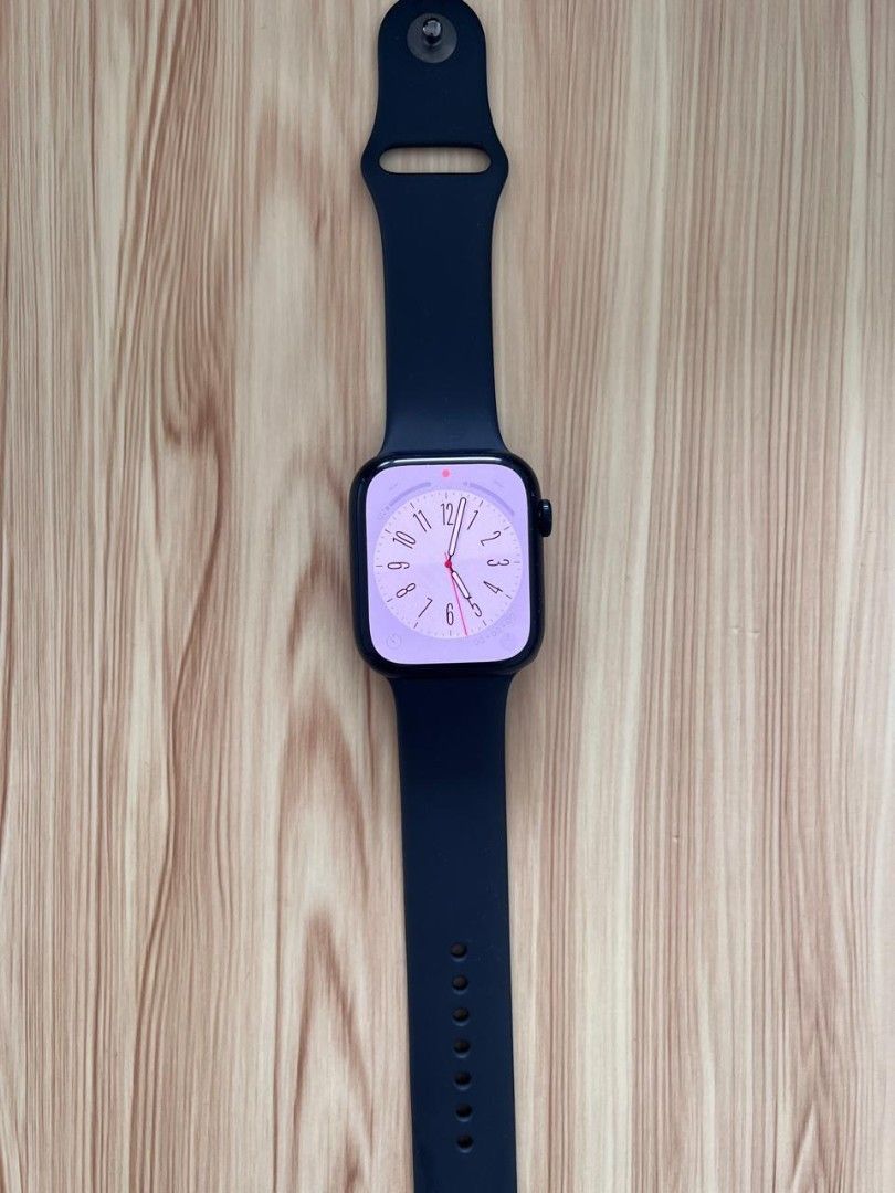 Apple Watch series 8 (Category: Wearables & Smart Watches) located in Pasig City. Submitted by fabriced1 (Listing ID 1460576153, Image 2). Description: - Apple Watch Series 8 - 45mm Midnight Aluminum Case - Midnight Sport Band .