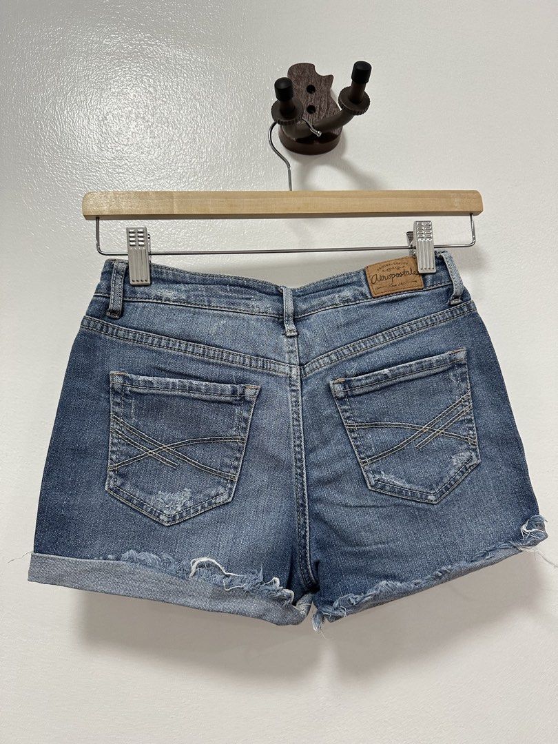 Aēropostale Ripped Denim Shorts (Category: Shorts) located in Paranaque City. Submitted by kokoclosets (Listing ID 1460686931, Image 2). Description: Size: US 00 RFS: too small for me now:(.