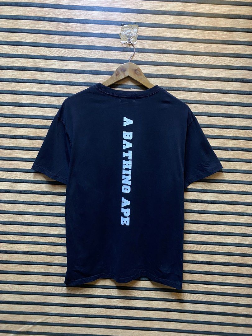 Authentic A Bathing Ape (BAPE) Ape Head T (Category: Tshirts & Polo Shirts ) located in Makati City. Submitted by drip.poww (Listing ID 1460532692, Image 2). Description: - Authentic Bape - Color: Black - Size: Large - Dimes: 22x28 - Authentic - Excellent condition - Need wash, fresh from bale - Material: 100% Cotton Please don’t expect too much—these are thrifted (ukay) items. 😊 !!STILL NEGOTIABLE!!.