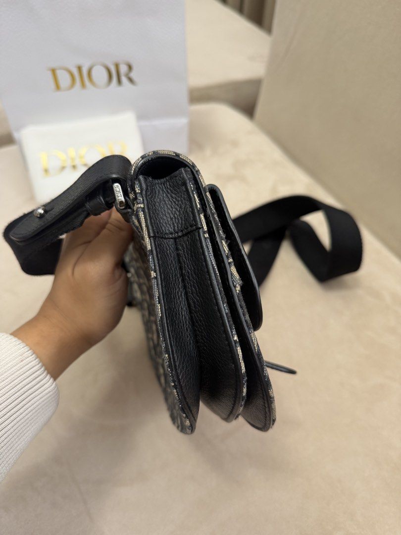 Authentic Christian Dior Saddle Messenger Bag (Category: Luxury Bags & Wallets) located in Manila. Submitted by maria_2326 (Listing ID 1459515956, Image 3). Description: Christian Dior Saddle Messenger Bag Guarantee Authentic With dust bag and paper bag only No lowballing! Location: Manila/QC.
