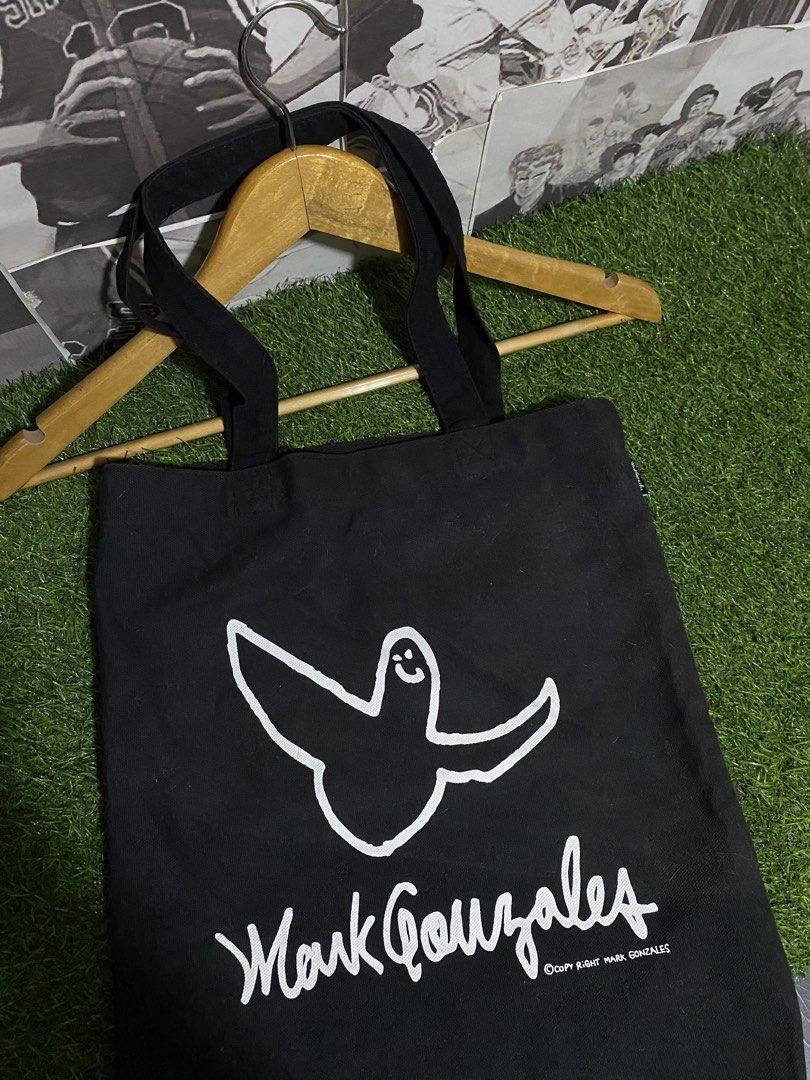AUTHENTIC MARK GONZALES TOTE BAG (Category: Belt bags, Clutches and Pouches) located in Polomolok. Submitted by safethrift2.0 (Listing ID 1460549413, Image 2). Description: AUTHENTIC MARK GONZALES TOTE BAG LIKE NEW NO ISSUES NEED WASH COMPLETE TAGS 9.8|10 COLOR RATE 13x17”.