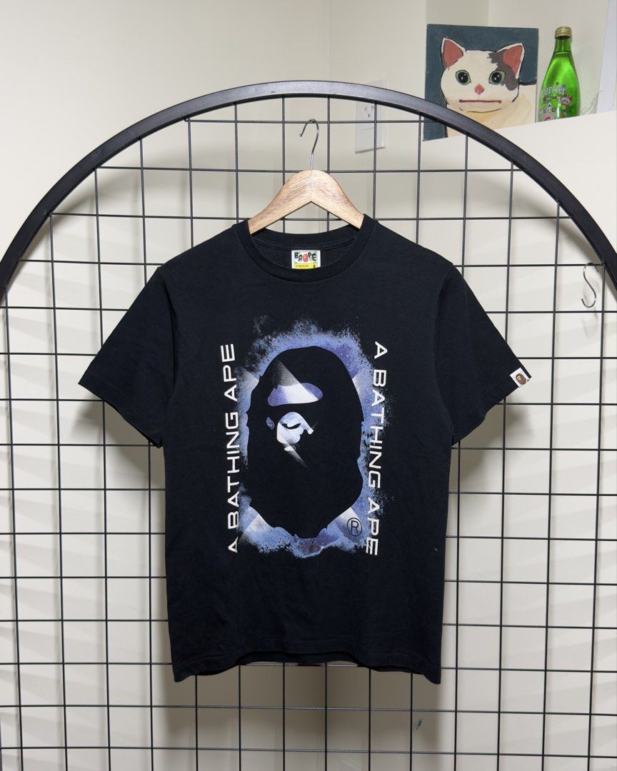 Bape cosmic ape shirt. (Category: Tshirts & Polo Shirts ) located in Cainta. Submitted by the_g0ods (Listing ID 1460656831, Image 1). Description: A bathing ape Japan, cosmic ape graphic tee. Dimensions: 17 width x 24 length 🏷️ 2200 (Shipped) 📍Color may vary due to lighting, please manage your expectations for some issues may not be seen or indicated..