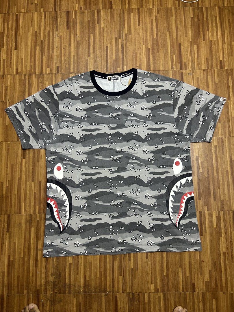 Bape shark tee (Category: Luxury Apparel) located in Cebu City. Submitted by thrift_grail (Listing ID 1460565243, Image 1). Description: Excellent condition to as new Siz xxl No issue .