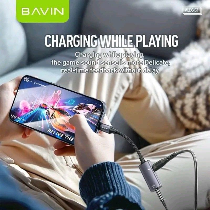 Bavin AUX-51 2-in-1 Type-C Headset & Charging Adapter (Category: Headphones & Headsets) located in Manila. Submitted by marvieobordo (Listing ID 1460519504, Image 3). Description: - Charge your phone and listen to music at the same time. - Bavin Type-C to 3.5mm adapter. - Plug and play, easy to use. - Compatible with most Type-C phones. - Supports in-line song/call control with your 3.5mm headset. - Ideal for gaming, music, and calls. - Convenien