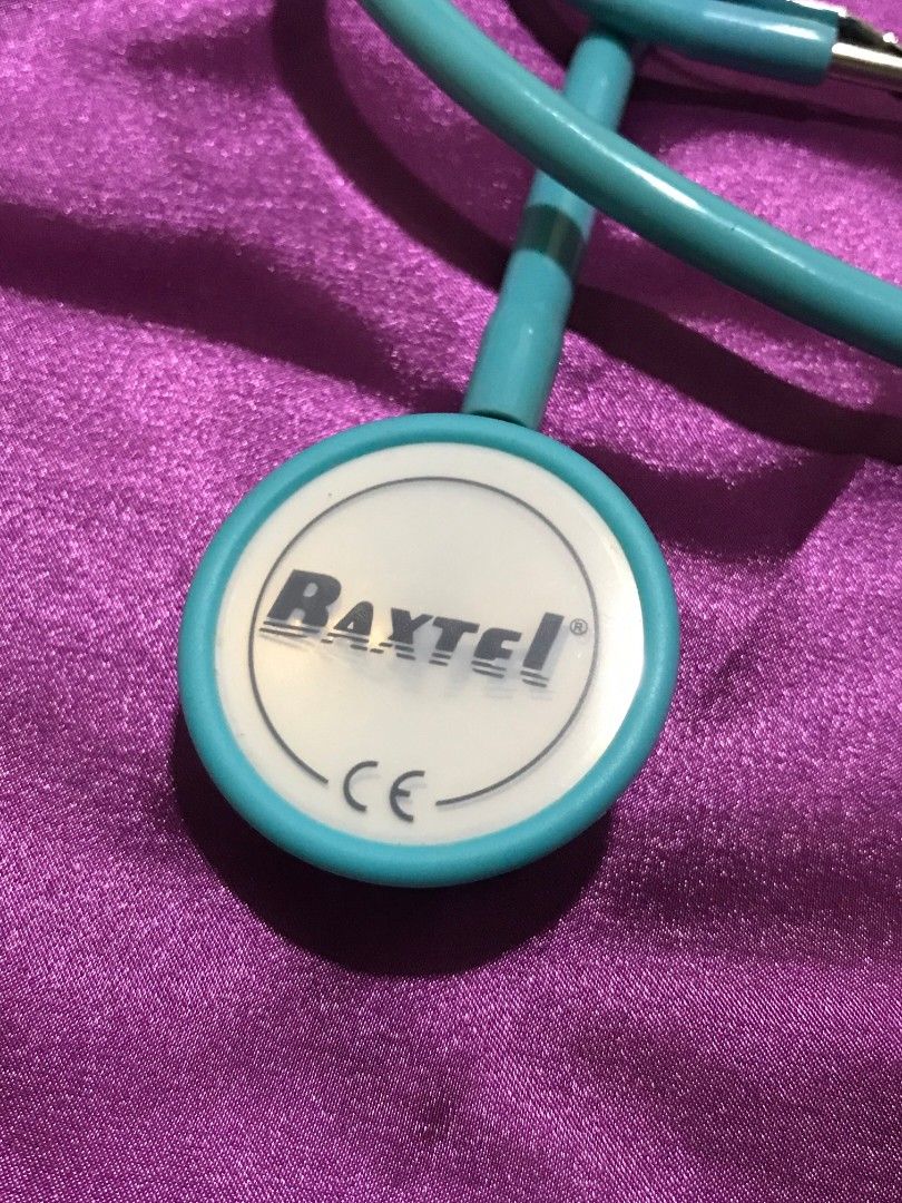 BAXTEL Deluxe Stethoscope Light Blue (Category: Medical Supplies & Tools) located in Manila. Submitted by i01001010 (Listing ID 1460698126, Image 3). Description: BAXTEL Deluxe Stethoscope Light Blue ₱ 850 Original Price: ₱ 1,200 - Never been used. Stocked. Extra only. - Comes in original box with foam padding - Includes extra eartips.