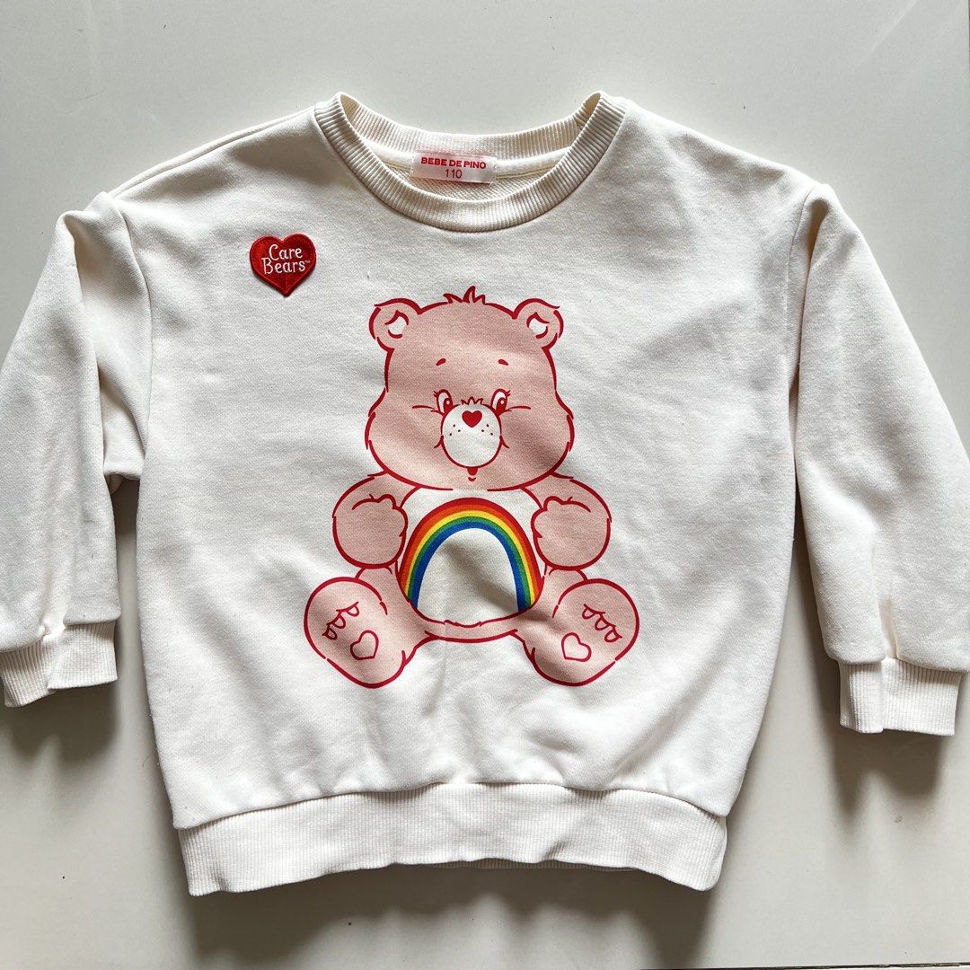 Bebe de Pino Care Bear pullover (Category: Babies & Kids Fashion) located in Lapu Lapu. Submitted by momndeclutters (Listing ID 1460561926, Image 1). Description: Preloved Bebe De Pino, In excellent used condition Size: 110cm A few signs of usage, minimal stains not really visible as seen in the photos.