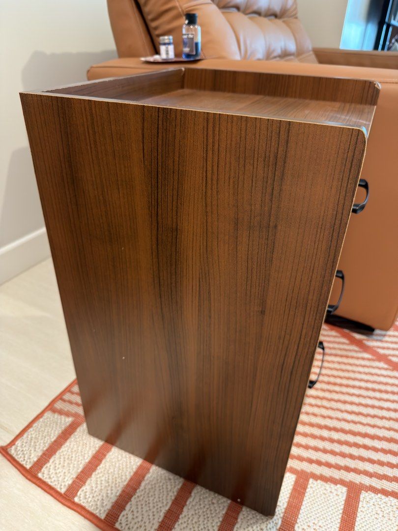 Bedside Table / Drawer / Nightstand / Night Table (Category: Other Home Furniture) located in Pasig City. Submitted by kingclutter (Listing ID 1460602552, Image 3). Description: Dimes/designs/imperfections in the pics. Used for a week only. .