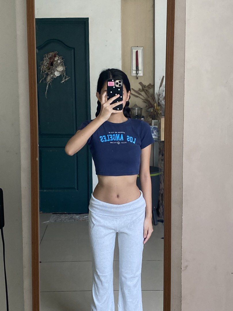 Bershka LA top in summer blue (Category: Others Tops) located in Pasig City. Submitted by cartisgffff (Listing ID 1460542090, Image 2). Description: - what you see is what you’ll get! - ribbed material - barely used this top .