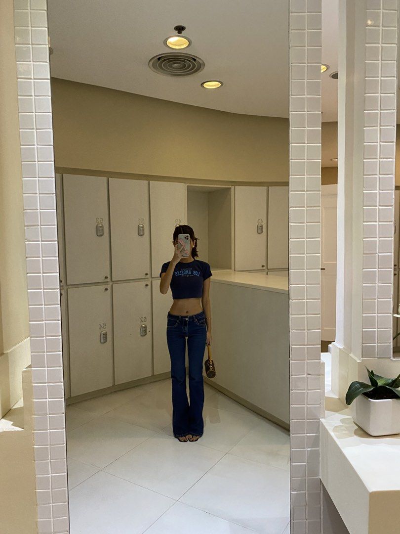 Bershka LA top in summer blue (Category: Others Tops) located in Pasig City. Submitted by cartisgffff (Listing ID 1460542090, Image 1). Description: - what you see is what you’ll get! - ribbed material - barely used this top .