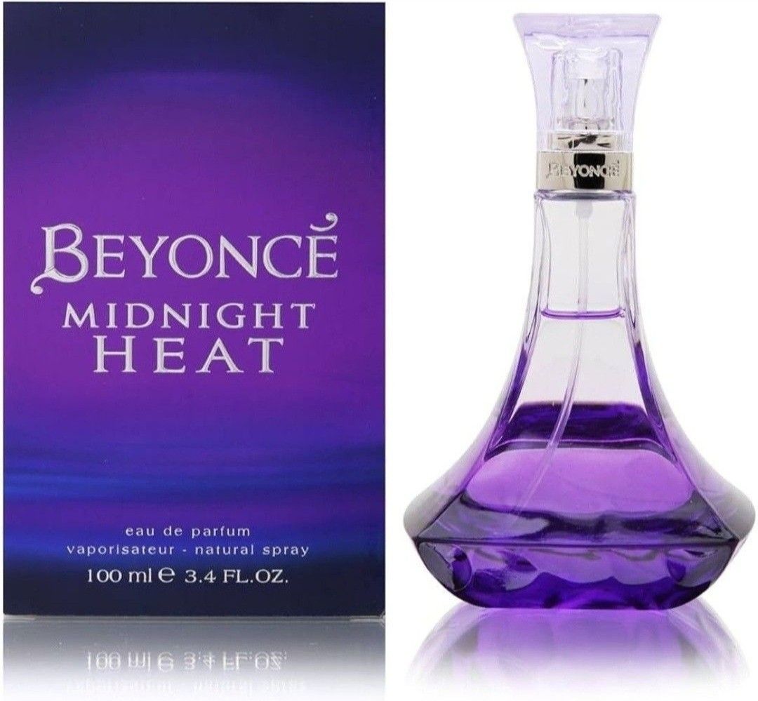 Beyonce Midnight Heat Eau de Parfum Natural Spray 100ml (Category: Fragrance & Deodorants) located in Quezon City. Submitted by jazz1718 (Listing ID 1460514018, Image 2). Description: - Beyonce Midnight Heat Eau de Parfum - Natural Spray - 100ml / 3.4 fl oz bottle - Stunning purple bottle and packaging - Ideal fragrance for evening occasions.