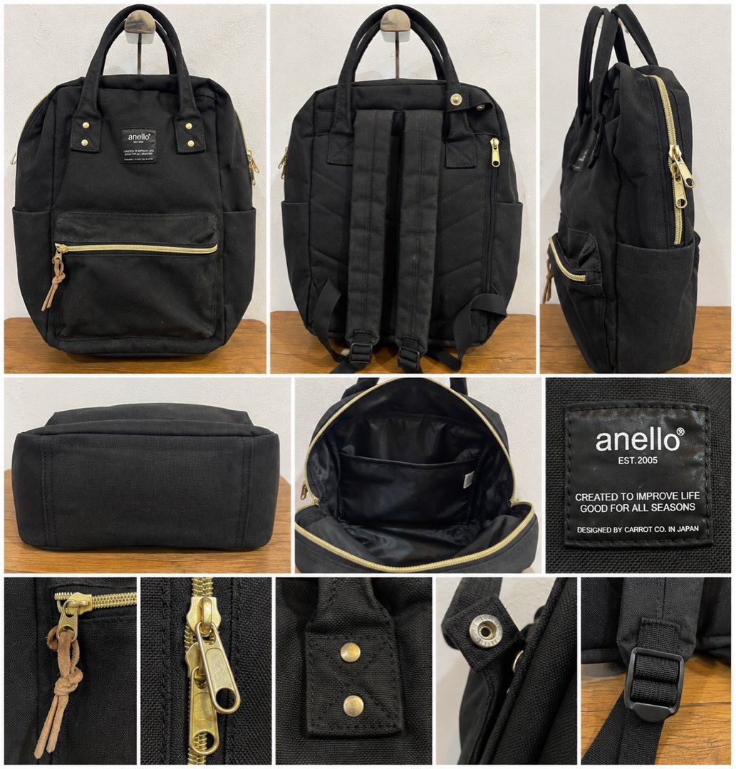 black Anello Classic Polyester Canvas Backpack 15in (Category: Backpacks) located in San Fernando. Submitted by japansurpluselyu (Listing ID 1460656647, Image 1). Description: .