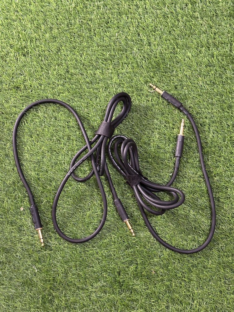 Black Audio Cable with Gold Plated Connectors (Category: Other Audio Equipment) located in Butuan. Submitted by atcabertojr (Listing ID 1460514510, Image 1). Description: 2 pcs - High-quality black audio cable - Gold-plated connectors for superior sound - One end: Standard 3.5mm jack (e.g., for phones, laptops) - Other end: Larger 6.35mm jack (e.g., for amplifiers, mixers) - Comes with a velcro strap for easy coiling and storage - Perfect for con
